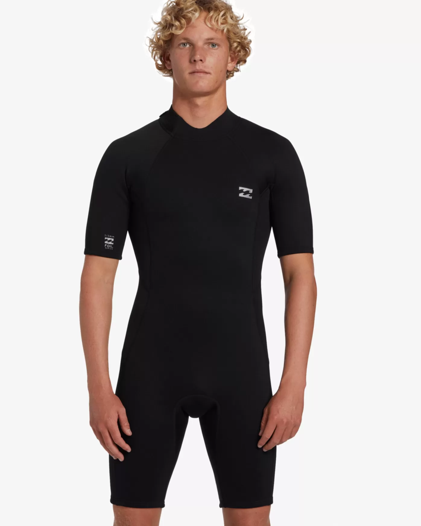 2mm Foil - Back Zip Short Sleeve Springsuit para Homem-Billabong Cheap