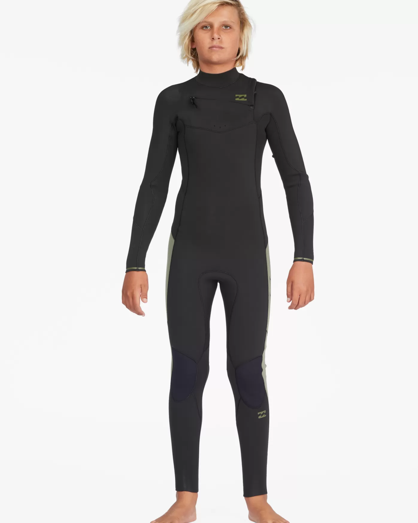 5/4 mm Absolute 2022 - Fato de surf com fecho no peito para Rapazes-Billabong Hot