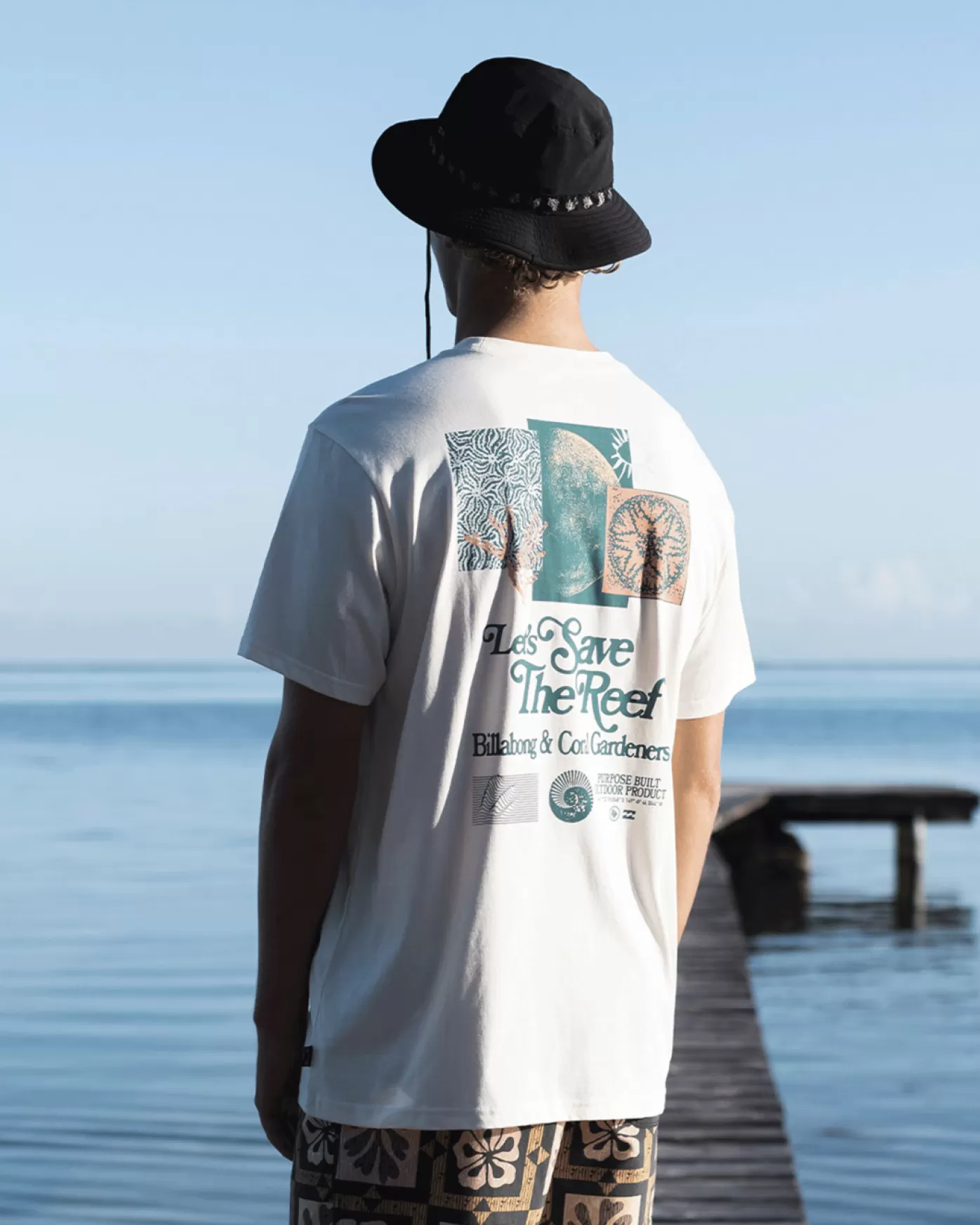 Coral Gardeners Lets Save The Reef - T-shirt para Homem-Billabong Cheap