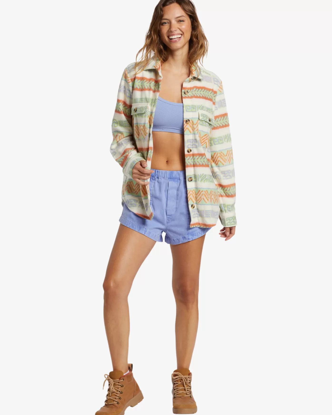 Forge Fleece - Casaco estilo camisa para Mulher-Billabong New