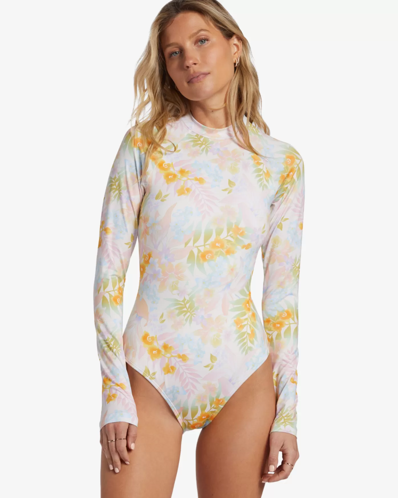 Peaceful Palms - Fato de surf de calção de peça única e manga comprida para Mulher-Billabong Store